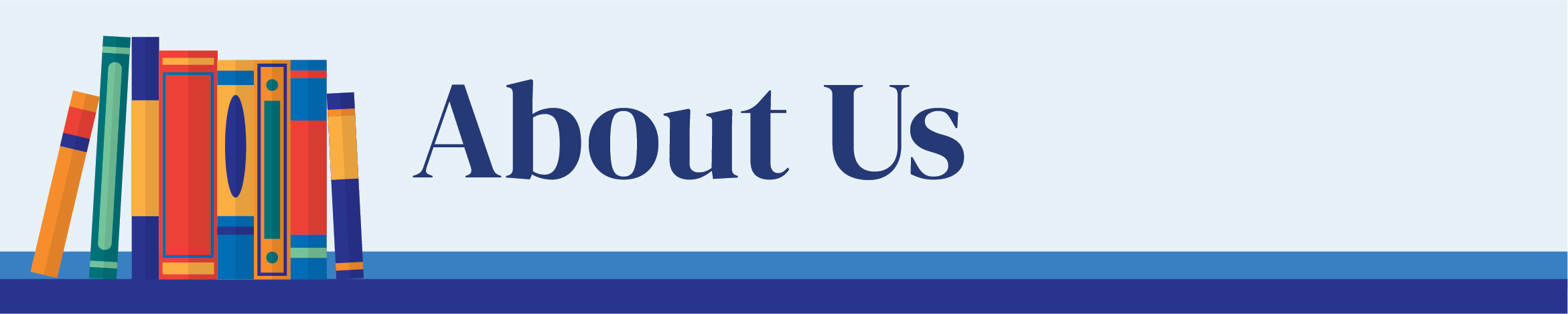 About Us branded header