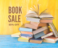 Books on a table for sale