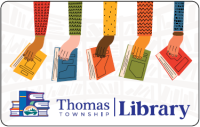 Thomas Township Library Card - Hands holding books