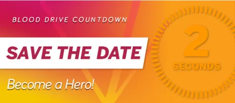 Blood drive save the date picture.
