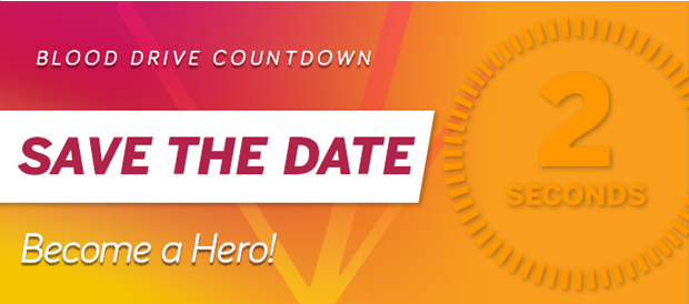 Blood drive save the date picture.